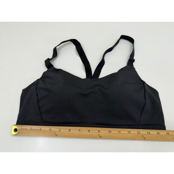 Old Navy Womens Sports Bra Size Unknown Black Racerback Pullover Padded - Picture 5 of 7